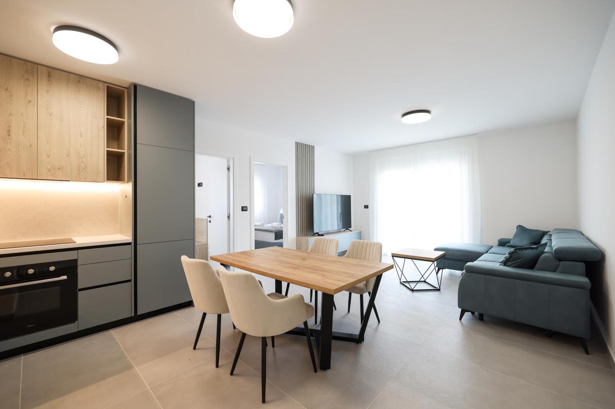 Deluxe Apartments Privlaka On The Sand Bagian luar foto