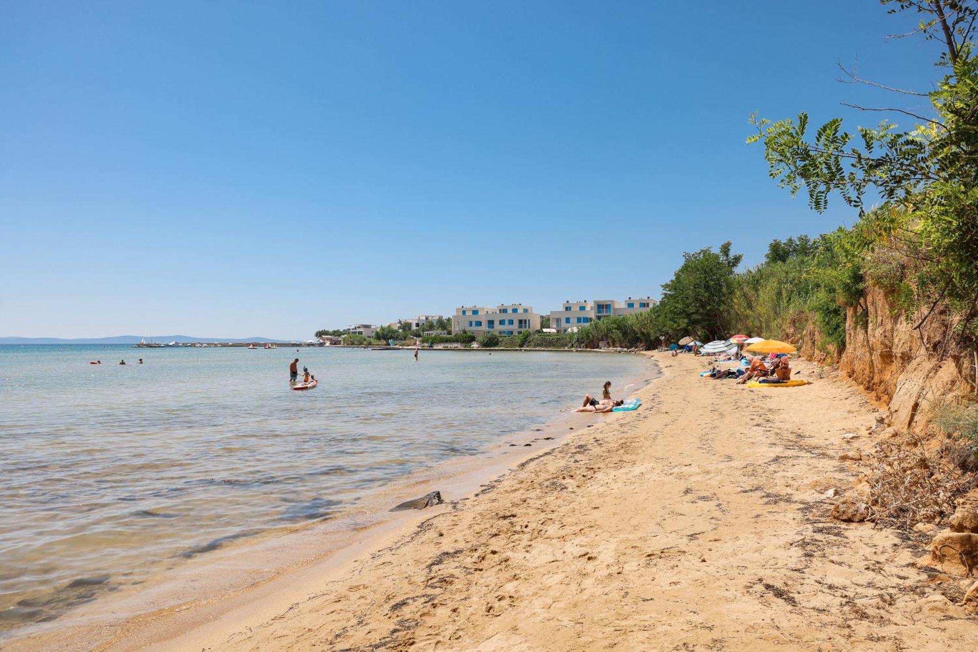Deluxe Apartments Privlaka On The Sand Bagian luar foto
